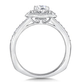 Round Halo Diamond Engagement Ring